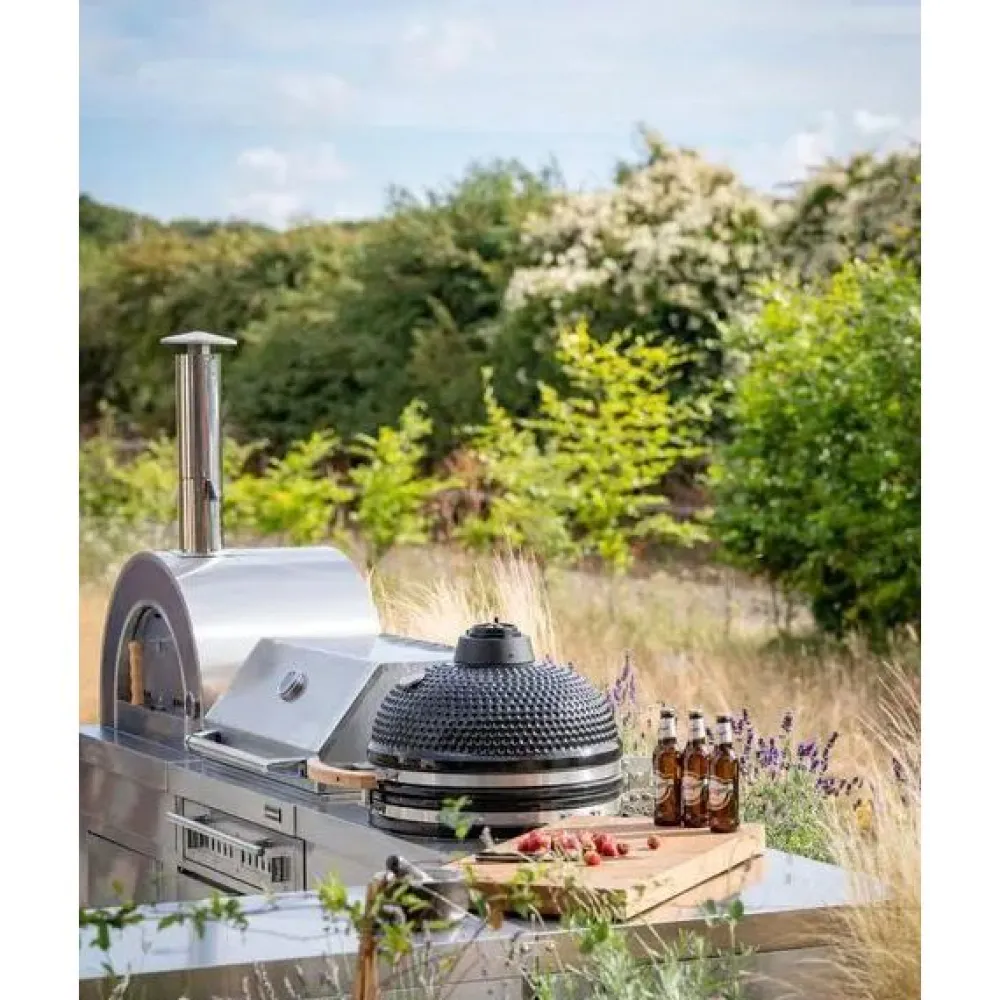 Kesäkeittiön Kamado-moduuli Stainless Collection*Myoutdoorkitchen Best