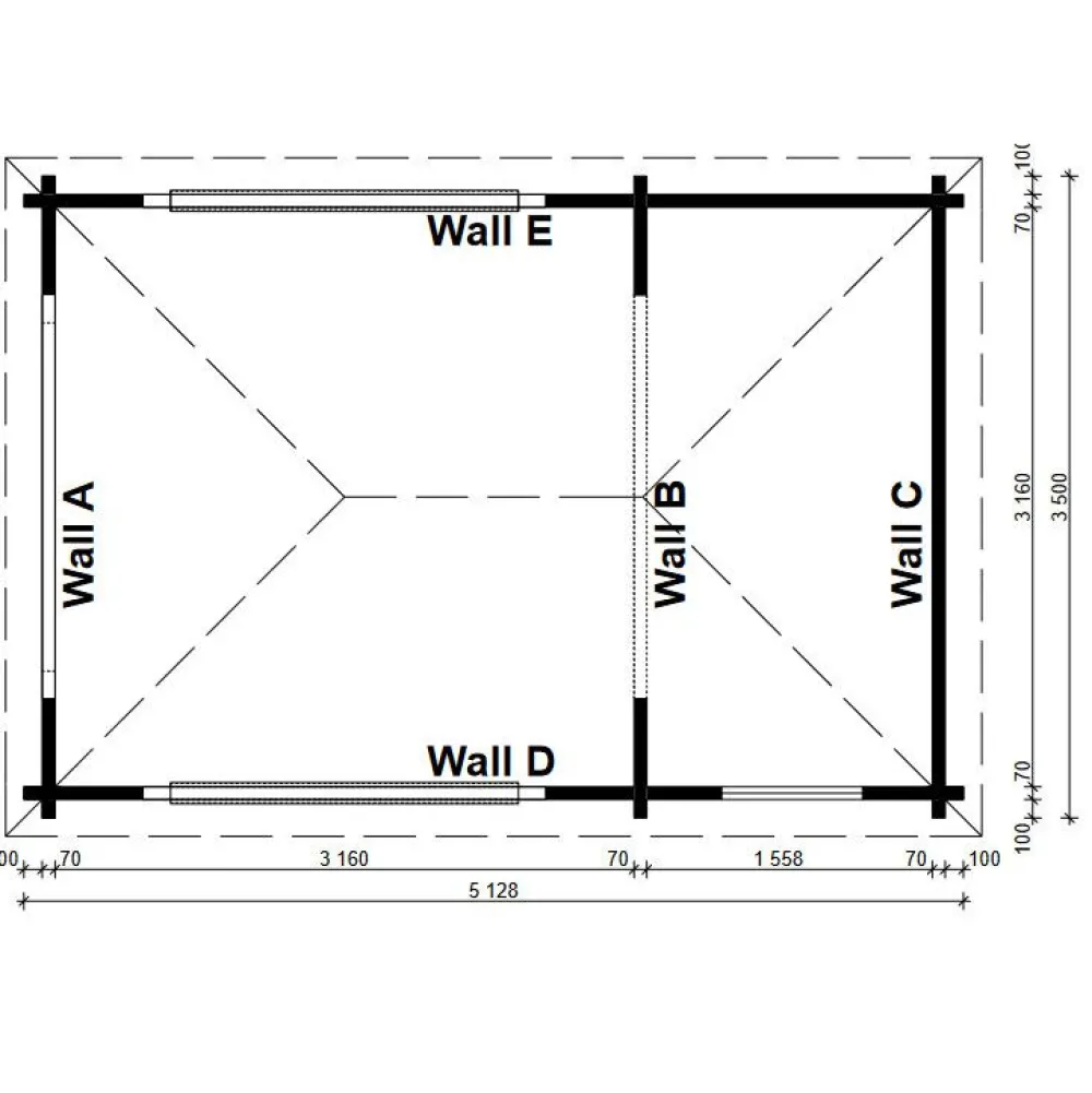 Kesäkeittiö Mallorca, 70mm, 16.3m²*Tene New