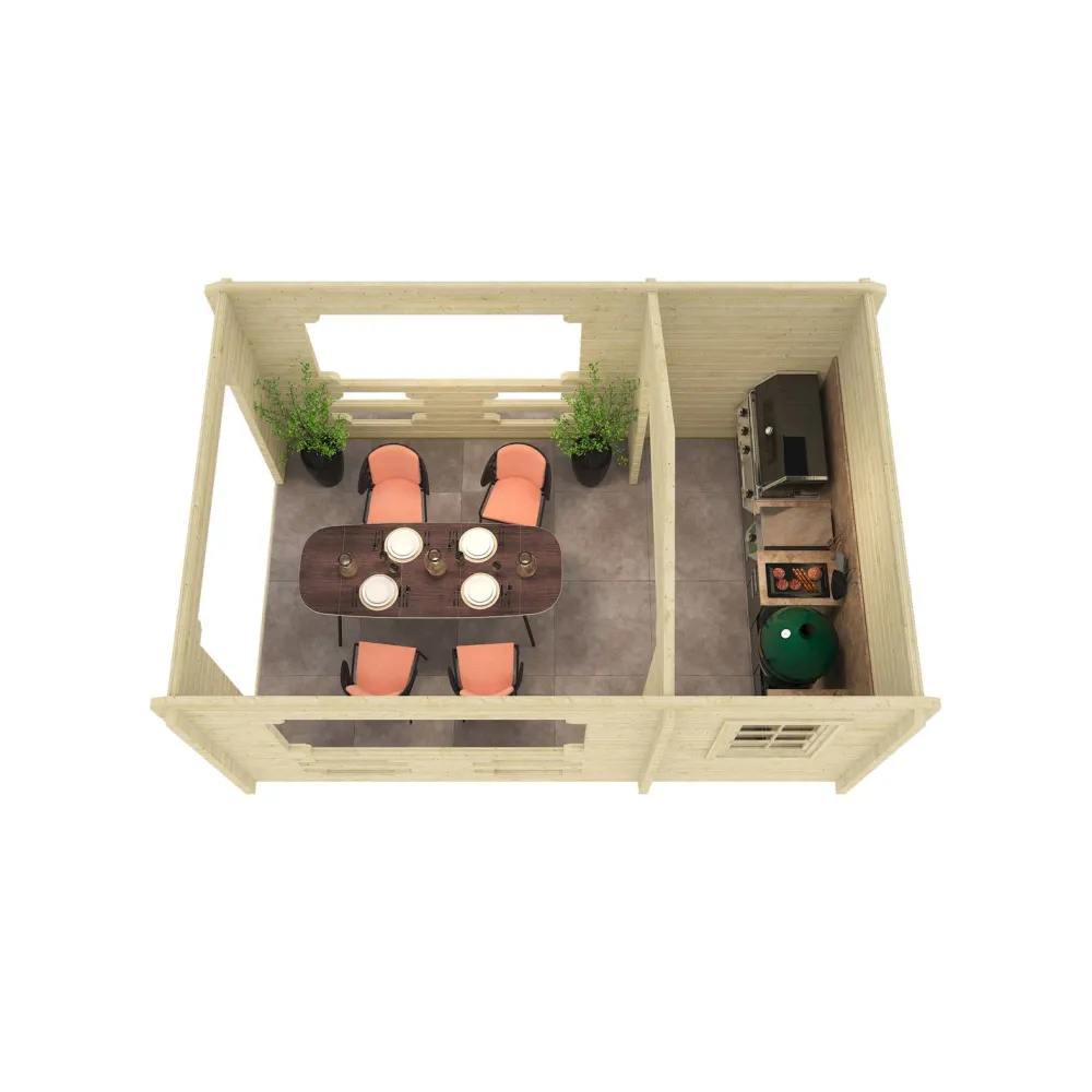 Kesäkeittiö Mallorca, 70mm, 16.3m²*Tene New