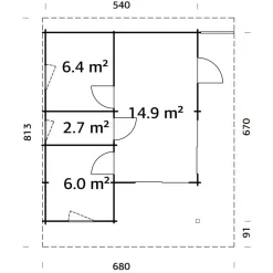 Kesämökki Cecilia 30,7 m2 Kesämökit