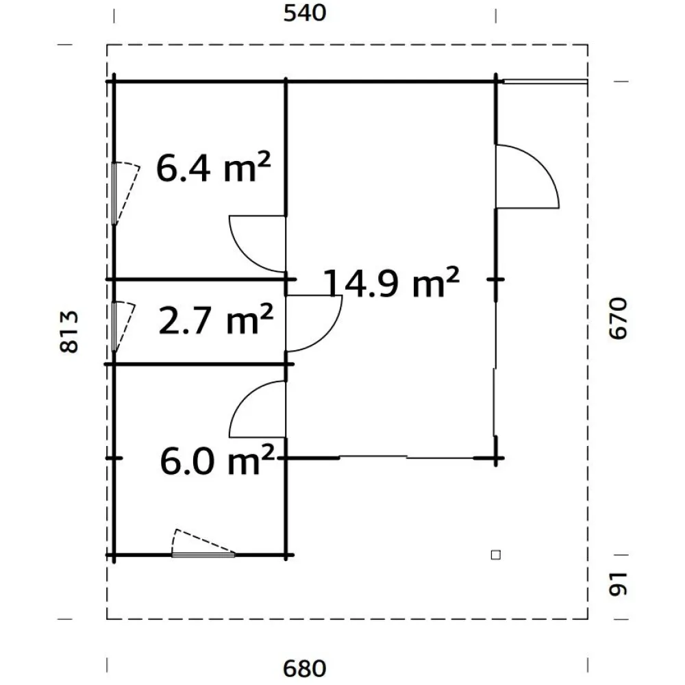 Kesämökki Cecilia 30,7 m2 Kesämökit