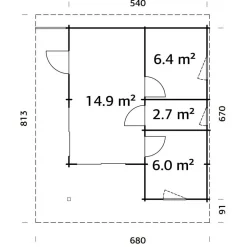 Kesämökki Cecilia 30,7 m2 Kesämökit