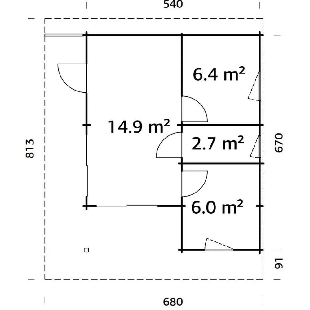 Kesämökki Cecilia 30,7 m2 Kesämökit