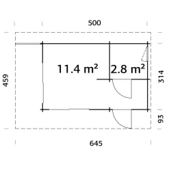 New Kesämökki Cecilia 14,6 m2 Kesämökit