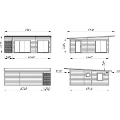 Best Kesämökki Cecilia 39,9 m2, puuvalmis Kesämökit