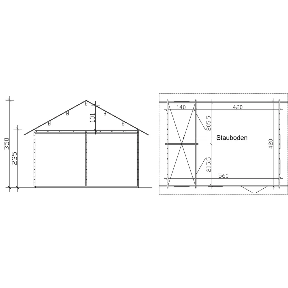 Kesämökki Bern 2, 23.5m² Kesämökit