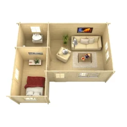 Kesämökki Ontario 1, 23.6 + 6.4m²*Skan Holz Online