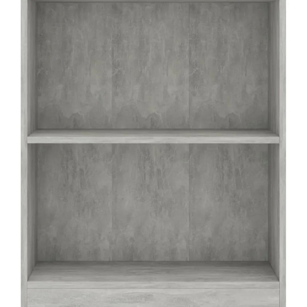 Sale Kirjahylly betoninharmaa 60x24x74,5 cm lastulevy Kirjahyllyt