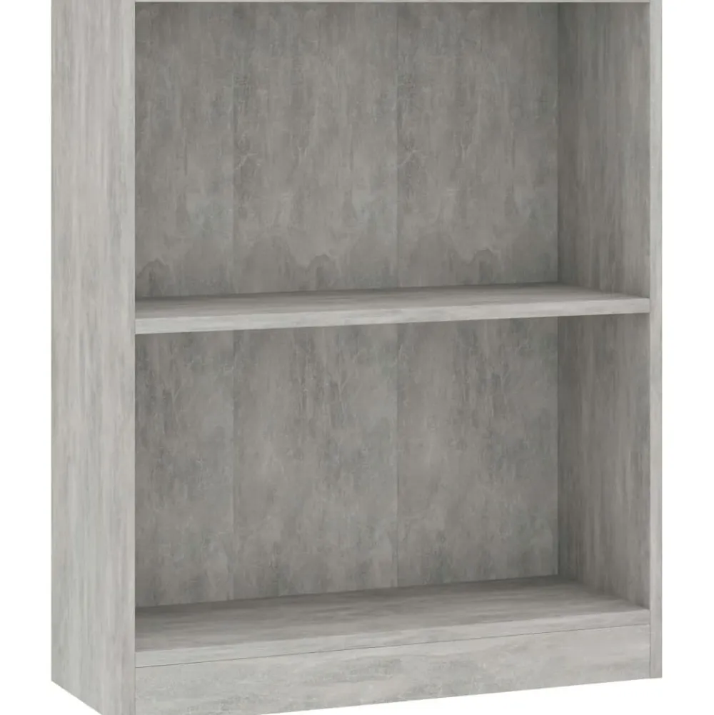 Sale Kirjahylly betoninharmaa 60x24x74,5 cm lastulevy Kirjahyllyt