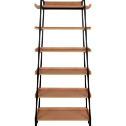 Kirjahylly Sakai, 80x35x185cm, ruskea/musta*House Nordic Best