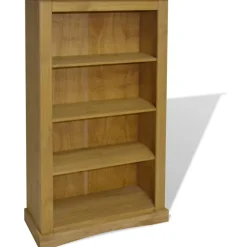 Clearance Kirjahylly 4 tasoa meksikon mänty corona-sarja 81x29x150cm Hyllyt|Kirjahyllyt