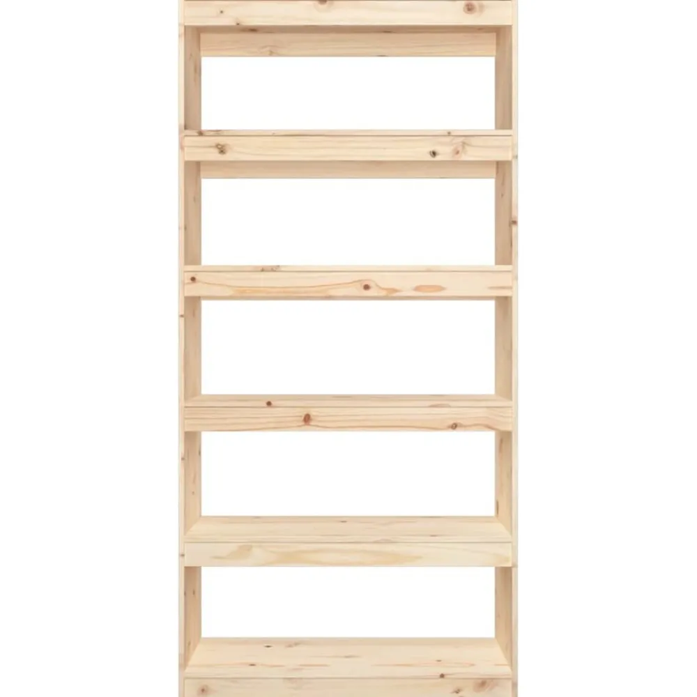 Kirjahylly/tilanjakaja 80x30x71,5-199,5cm, mänty, erikokoja ja värejä*FinePRICE Hot