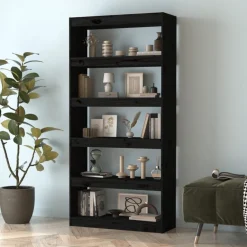Kirjahylly/tilanjakaja 80x30x71,5-199,5cm, mänty, erikokoja ja värejä*FinePRICE Hot
