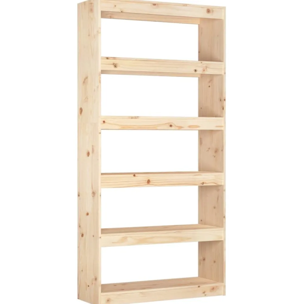 Kirjahylly/tilanjakaja 80x30x71,5-199,5cm, mänty, erikokoja ja värejä*FinePRICE Hot