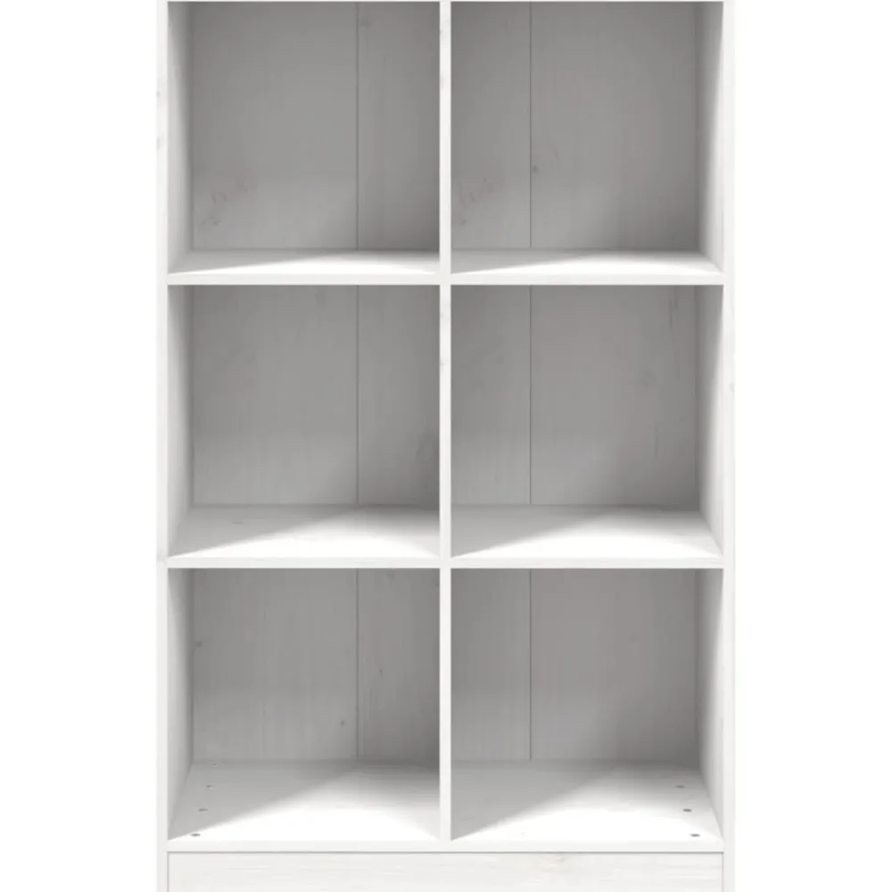 Sale Kirjahylly valkoinen 70x33x110 cm täysi mänty (36142) Kirjahyllyt