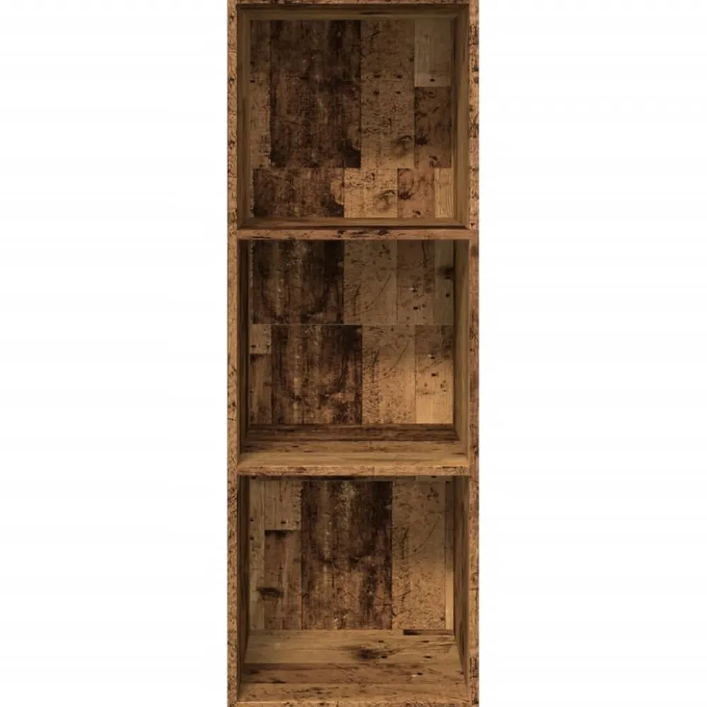 Kirjahylly vanha puu 40x30x114 cm tekninen puu (57874)*FinePRICE Outlet