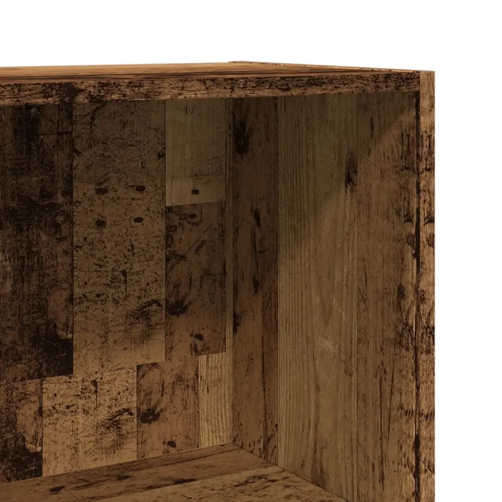 Kirjahylly vanha puu 40x30x114 cm tekninen puu (57874)*FinePRICE Outlet