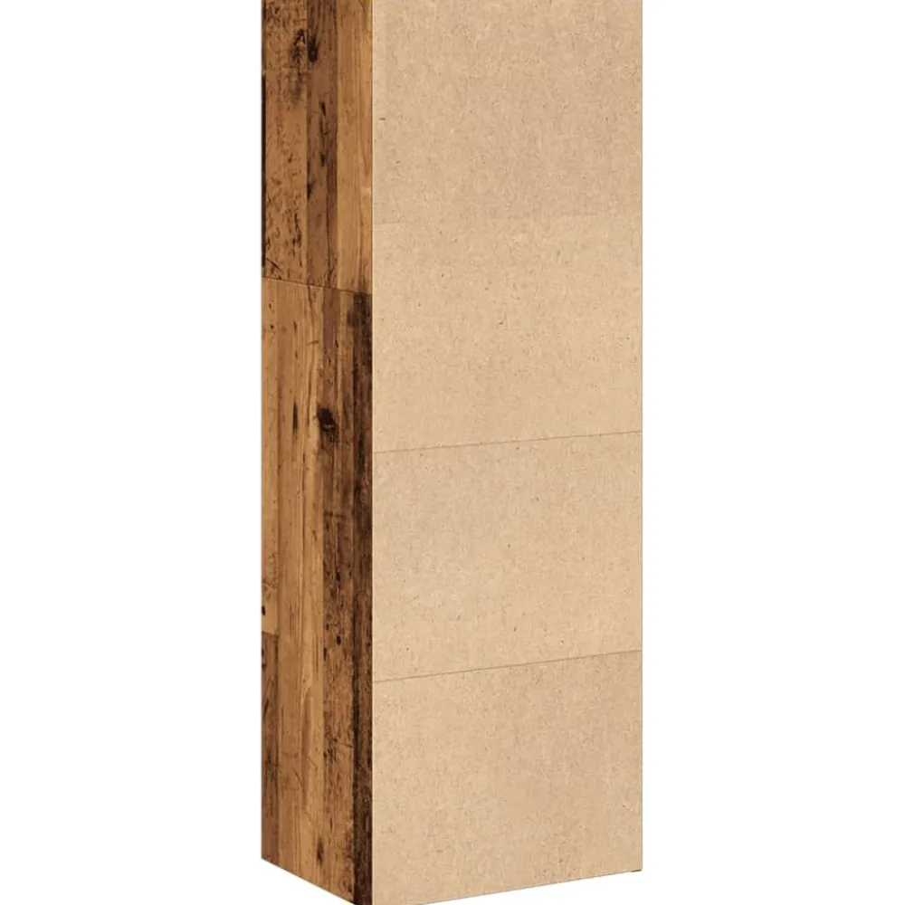 Kirjahylly vanha puu 40x30x114 cm tekninen puu (57874)*FinePRICE Outlet