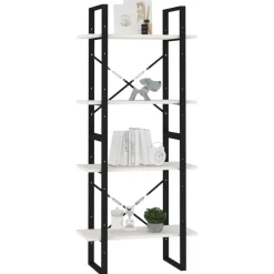 Kirjahylly 60x30x70-140cm, eri kokoja/materiaaleja ja värejä*FinePRICE Outlet