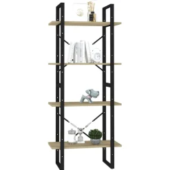 Kirjahylly 60x30x70-140cm, eri kokoja/materiaaleja ja värejä*FinePRICE Outlet