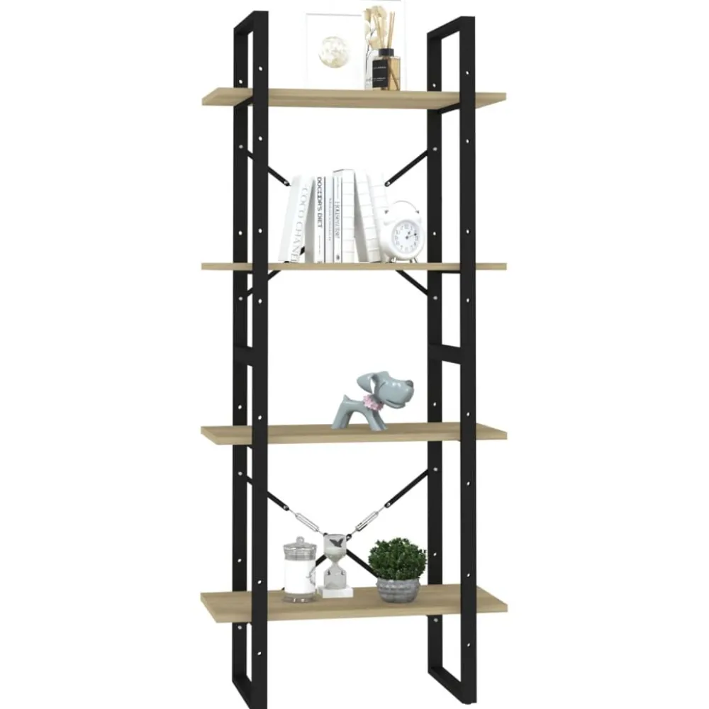 Kirjahylly 60x30x70-140cm, eri kokoja/materiaaleja ja värejä*FinePRICE Outlet