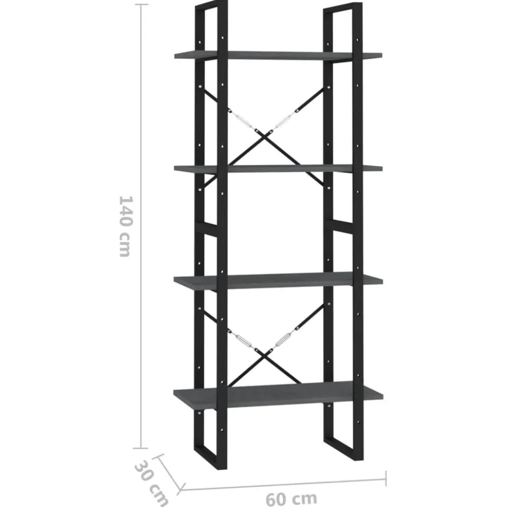 Kirjahylly 60x30x70-140cm, eri kokoja/materiaaleja ja värejä*FinePRICE Outlet