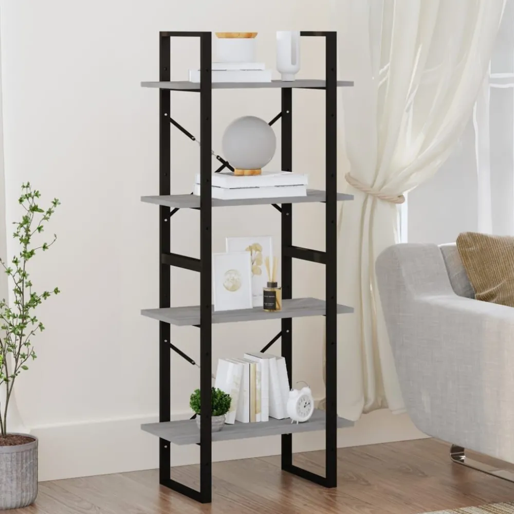 Kirjahylly 60x30x70-140cm, eri kokoja/materiaaleja ja värejä*FinePRICE Outlet