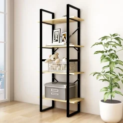 Kirjahylly 60x30x70-140cm, eri kokoja/materiaaleja ja värejä*FinePRICE Outlet