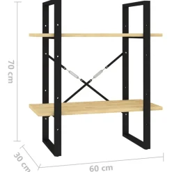 Kirjahylly 60x30x70-140cm, eri kokoja/materiaaleja ja värejä*FinePRICE Outlet