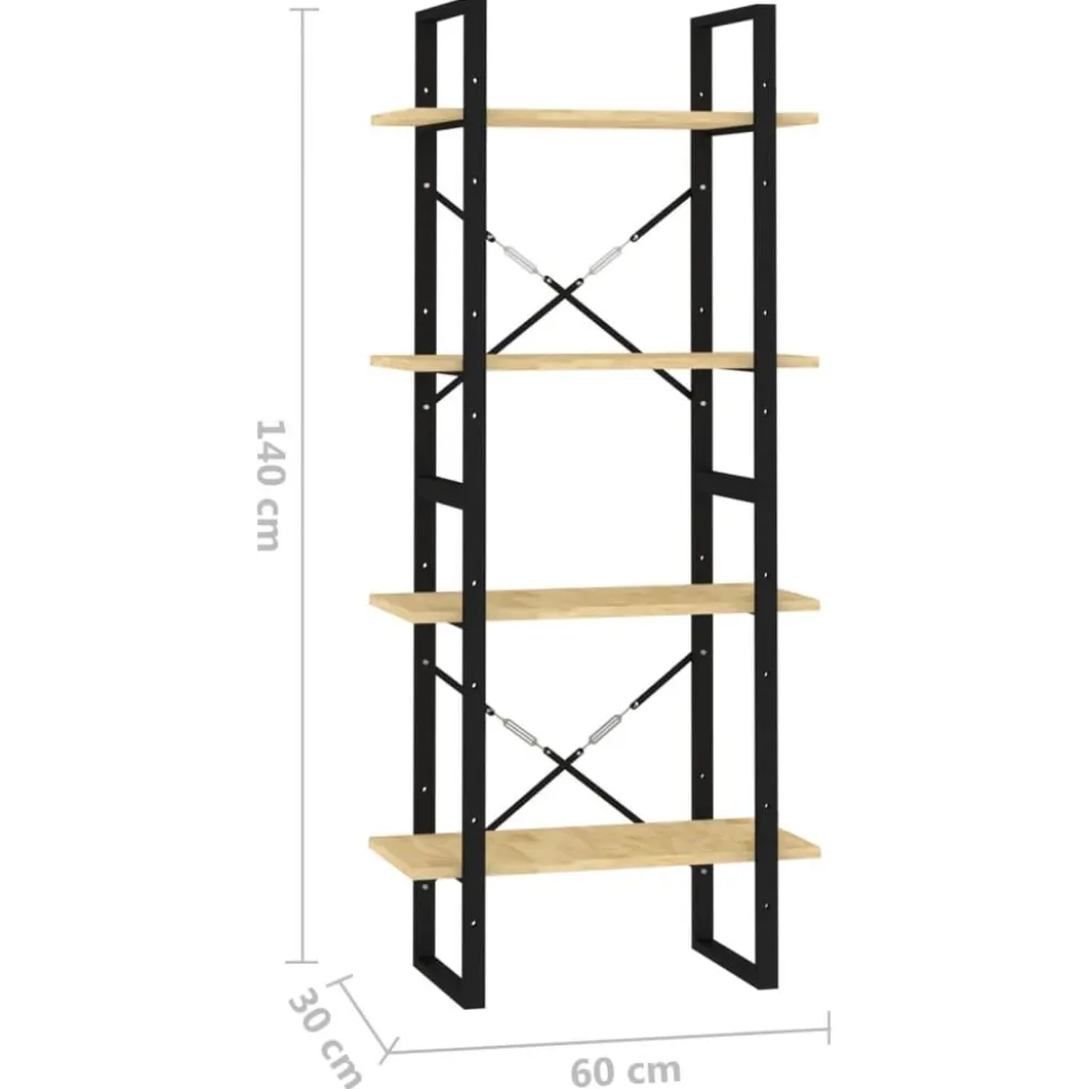 Kirjahylly 60x30x70-140cm, eri kokoja/materiaaleja ja värejä*FinePRICE Outlet