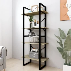 Kirjahylly 60x30x70-140cm, eri kokoja/materiaaleja ja värejä*FinePRICE Outlet