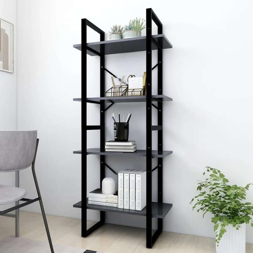 Kirjahylly 60x30x70-140cm, eri kokoja/materiaaleja ja värejä*FinePRICE Outlet