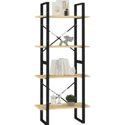 Kirjahylly 60x30x70-140cm, eri kokoja/materiaaleja ja värejä*FinePRICE Outlet