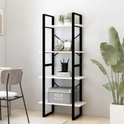 Kirjahylly 60x30x70-140cm, eri kokoja/materiaaleja ja värejä*FinePRICE Outlet