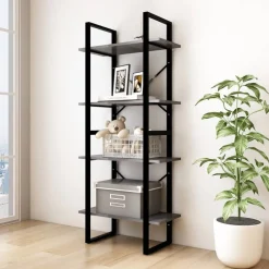 Kirjahylly 60x30x70-140cm, eri kokoja/materiaaleja ja värejä*FinePRICE Outlet