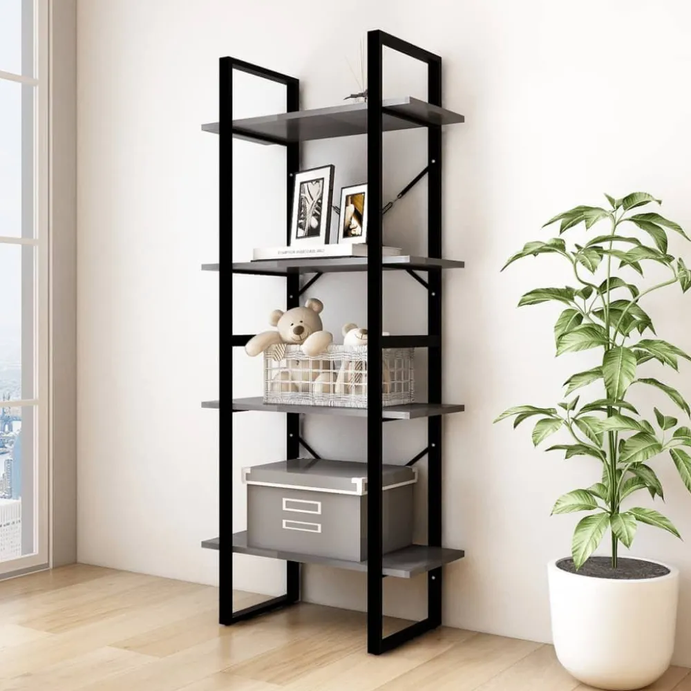 Kirjahylly 60x30x70-140cm, eri kokoja/materiaaleja ja värejä*FinePRICE Outlet