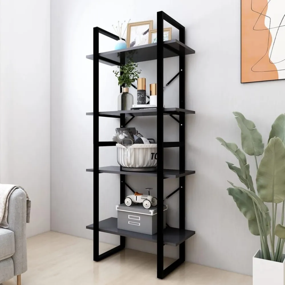 Kirjahylly 60x30x70-140cm, eri kokoja/materiaaleja ja värejä*FinePRICE Outlet
