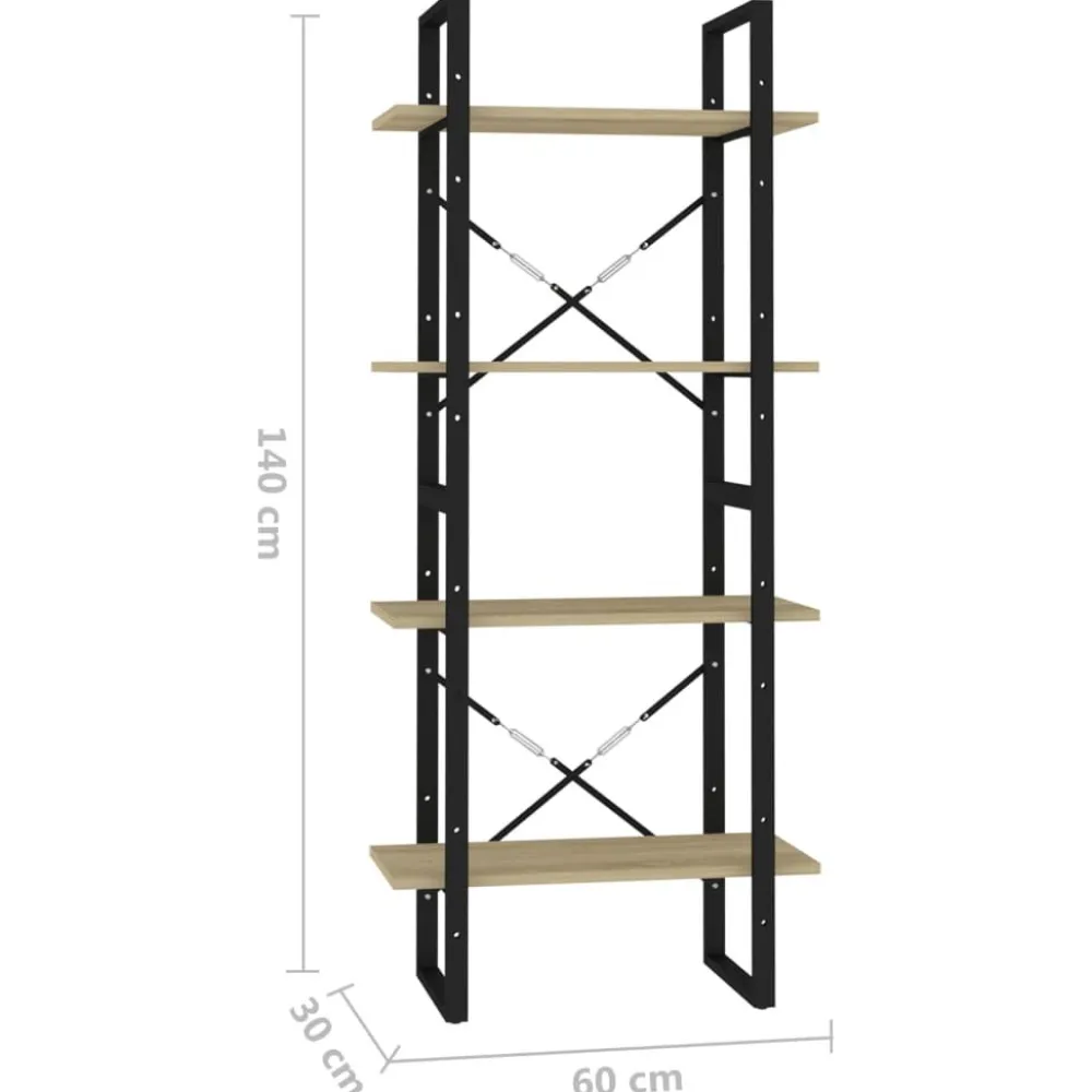 Kirjahylly 60x30x70-140cm, eri kokoja/materiaaleja ja värejä*FinePRICE Outlet