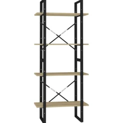 Kirjahylly 60x30x70-140cm, eri kokoja/materiaaleja ja värejä*FinePRICE Outlet