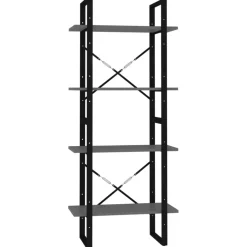 Kirjahylly 60x30x70-140cm, eri kokoja/materiaaleja ja värejä*FinePRICE Outlet