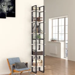 New Kirjahylly 40x30x105-210cm, eri materiaaleja/kokoja ja värejä Kirjahyllyt