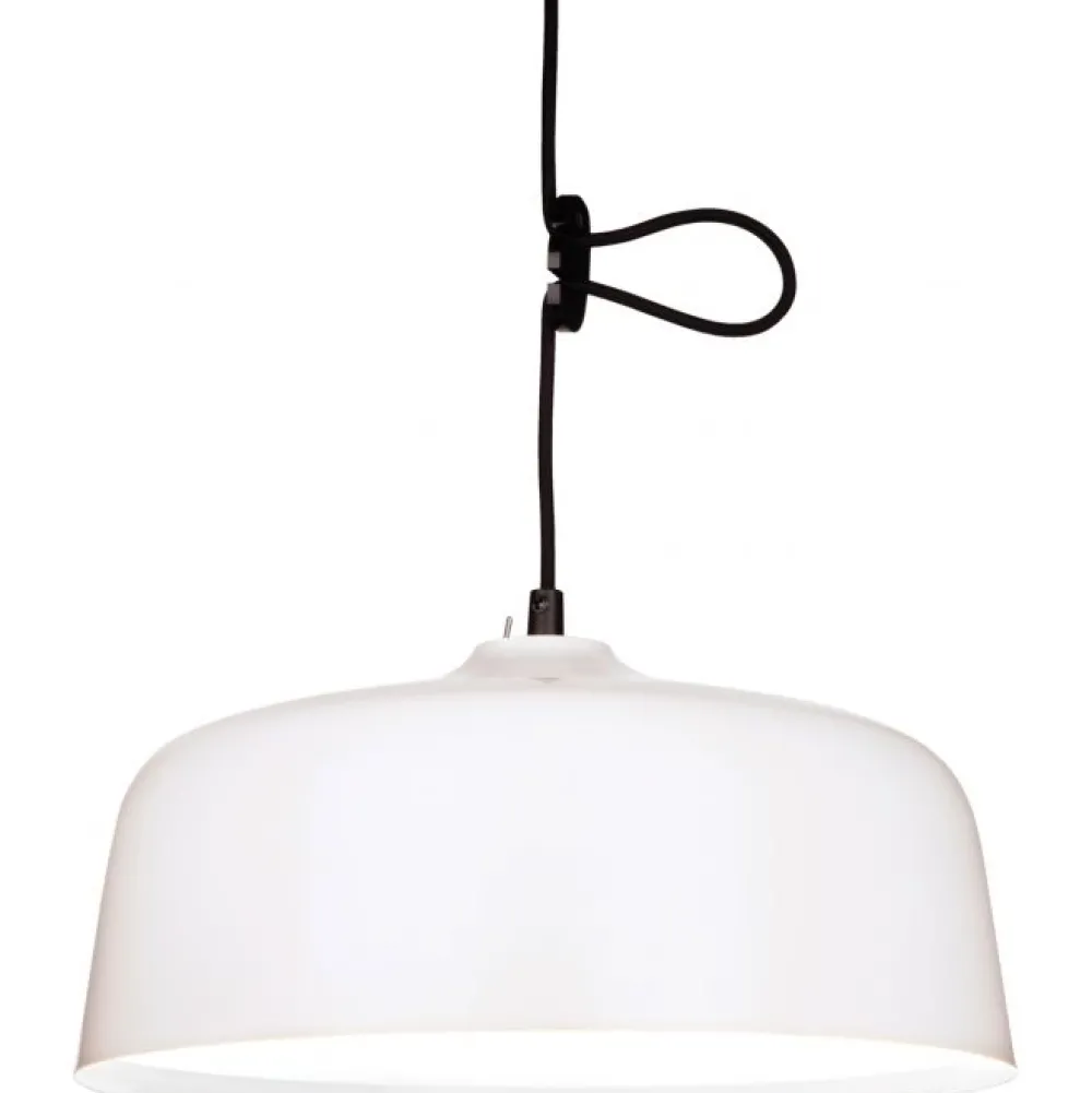 Outlet Kirkasvalolamppu/riippuvalaisin Candeo Ø 388x180 mm valkoinen Kirkasvalolamput|Design-Kattovalaisimet