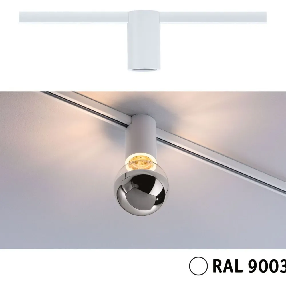 Discount Kiskovalaisimen sovitin URail E27 max 20W himmennettävä signaalivalkoinen Valaisintarvikkeet