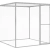 Kissahäkki 1,5x1,5x1,5 m galvanoitu teräs*FinePRICE Outlet