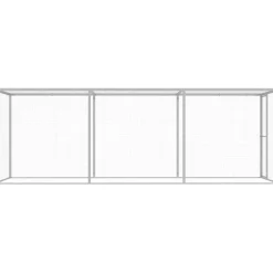 Kissahäkki 4,5x1,5x1,5 m galvanoitu teräs*FinePRICE Online