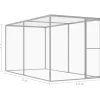 Clearance Kissahäkki 3x1,5x1,5 m galvanoitu teräs Lemmikkitarvikkeet