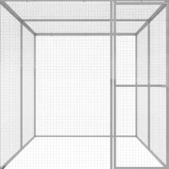 Clearance Kissahäkki 3x1,5x1,5 m galvanoitu teräs Lemmikkitarvikkeet