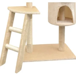 Clearance Kissan raapimispuu, sisal-pylväillä, 1 pesällä, 150cm, beige Lemmikkitarvikkeet