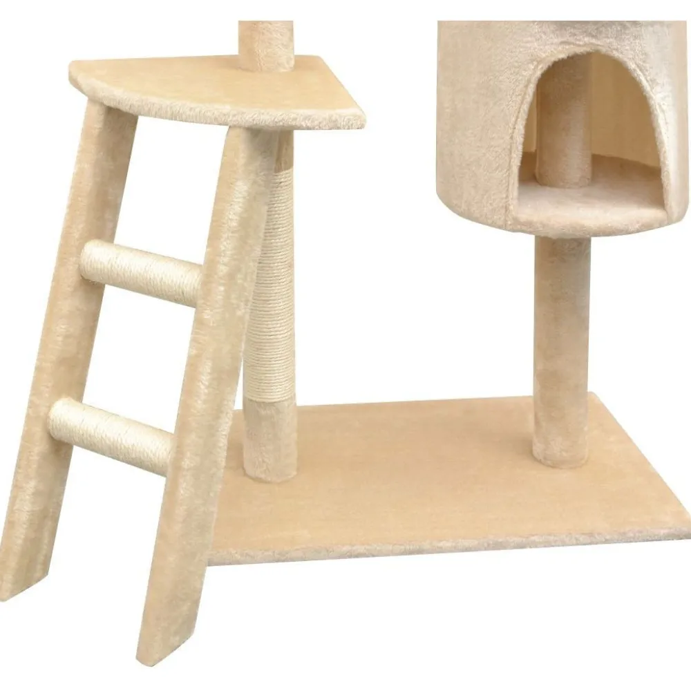 Clearance Kissan raapimispuu, sisal-pylväillä, 1 pesällä, 150cm, beige Lemmikkitarvikkeet