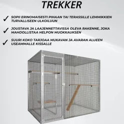 Online Kissan ulkohäkki , 2,5x1,5x1,95m Lemmikkitarvikkeet
